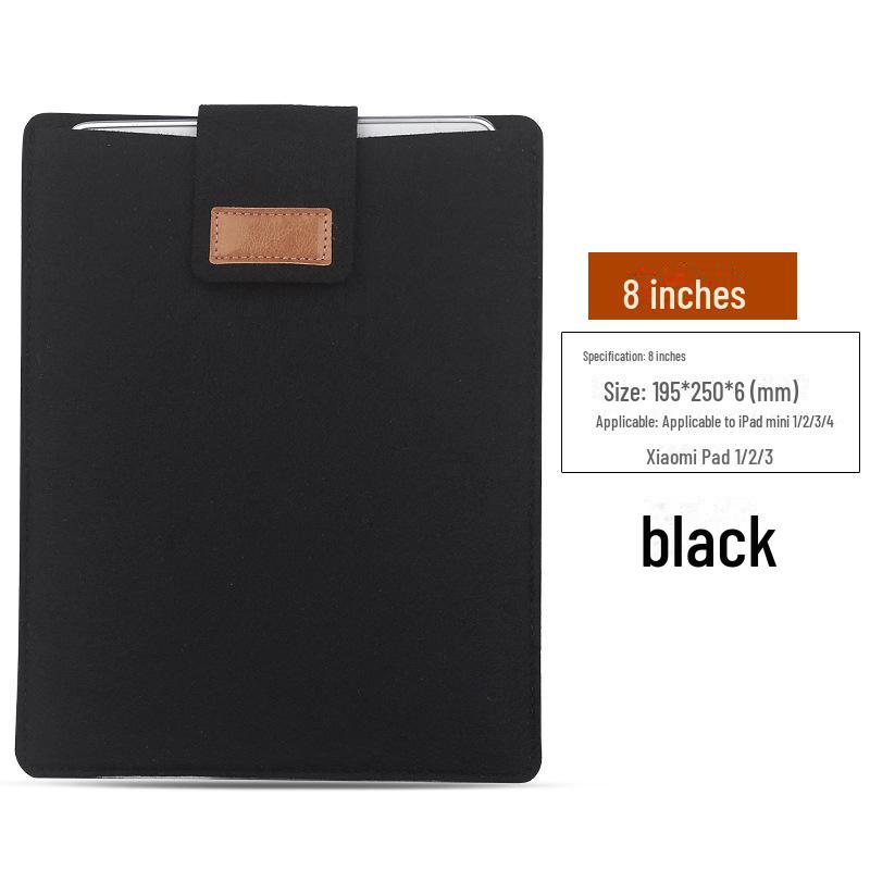 

Войлочная сумка для iPad и ноутбука 11 дюймов 8-inch Velcro model чёрный