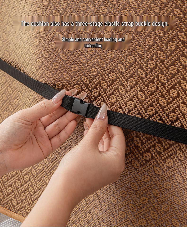 Breathable Non-Slip Ice Silk Cooling Seat Cushion - Chinese Style