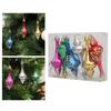 6Pcs Christmas Tree Topper Gourd Shape Embellishment 3x10cm Xmas Tree Decor for Indoor Outdoor Thanksgiving Festival Wreath Yard