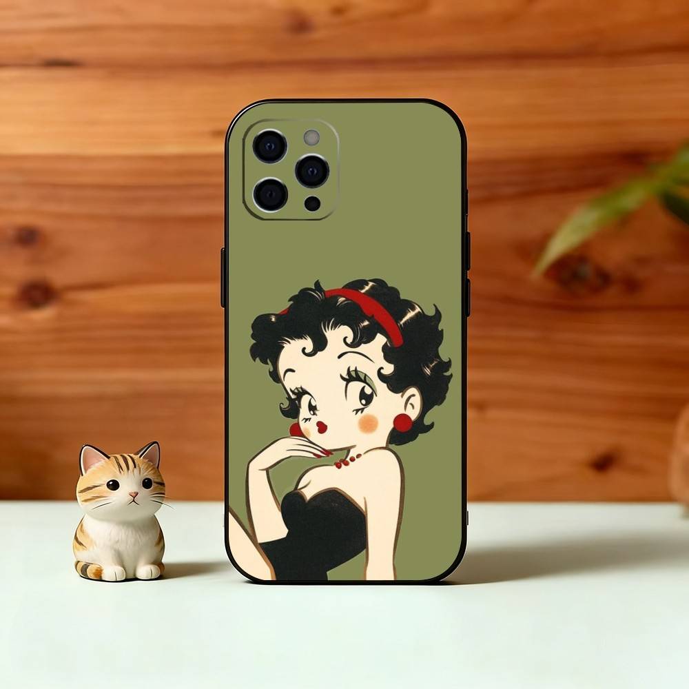 Be-Tty Boo-P Phone Case Silicone Soft For IPhone 17 16 15 14 13 12 11 X XR Plus Pro Max Plus