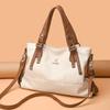 Borsa a mano in pelle di mucca al 100%, borsa a tracolla in vera pelle da donna, borsa a tracolla in pelle di mucca naturale di alta qualità, grande capacità