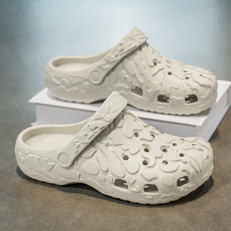 

Мода 2025 Лето Мужские сандалии Новая домашняя садовая обувь Удобные и легкие мужские шлепанцы Нескользящие сандалии-вьетнамки с мягкой подошвой 44-45 хаки