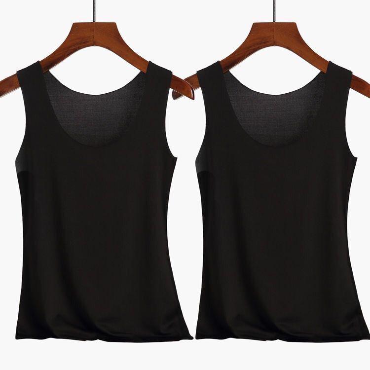 Women's Seamless Slim-Fit Modal Camisole – Plus Size Solid Color Spring/Summer Outerwear Base Layer