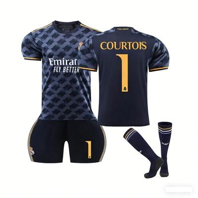 23/24 Ny Real Madrid Udebanefodbold Træningssæt (Nr. 1 COURTOIS)