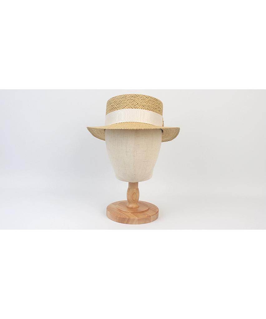 Yunibeosyeolkemiseuteuli Ivory Line Beige Short Panama Hat