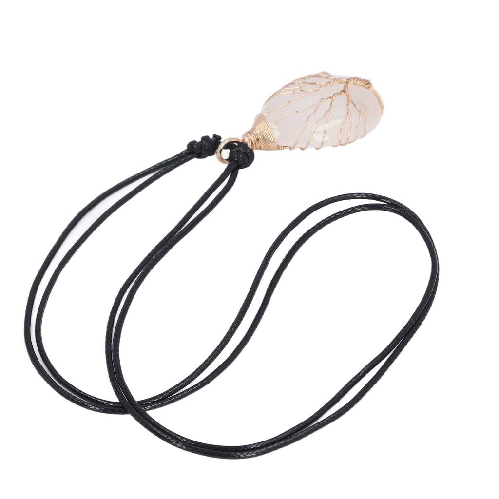 Healing Stone Pendant Exquisite Decorative Stone Pendant Necklace Bring Prosperity Luck Necklace