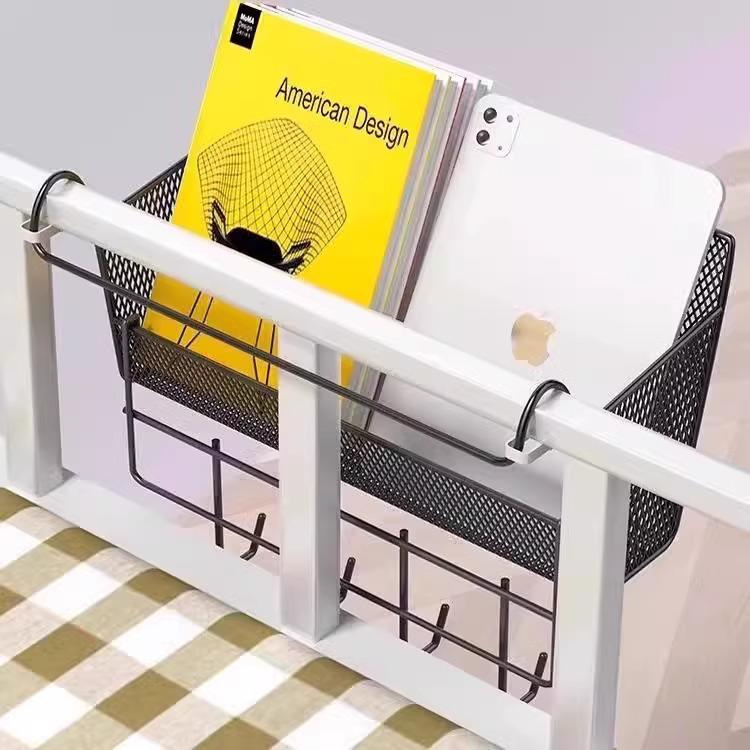 Movable Dormitory Bedside Hanging Storage Rack for College Students
