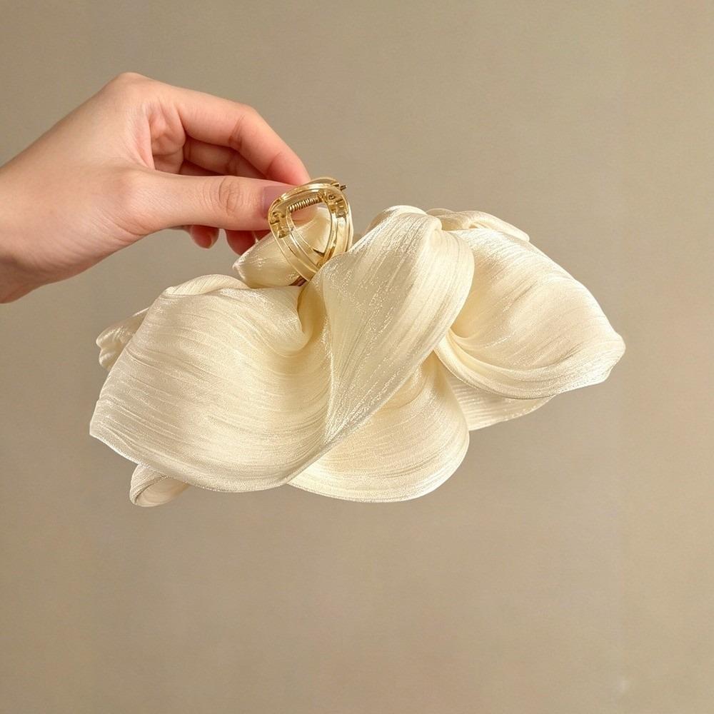 PC Cloud Crab Claw Clip Large Size Shark Clip Elegant Pleated Hair Claw  Daily