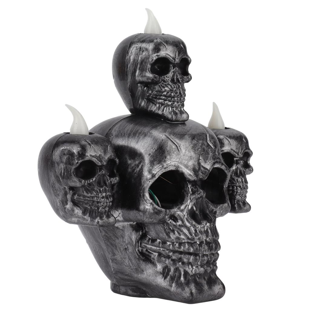 Halloween Electronic Candle Lamp Flameless LED Decorative Modern Sandalwood Incense Skeleton Light