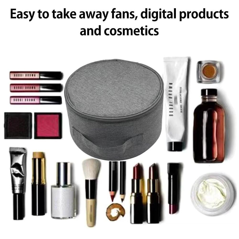 with Handle Zipper Portable Fan Storage Bag Waterproof Shockproof Folding Fan Hand Bag Case Multifunctional Storage Bag for Fan