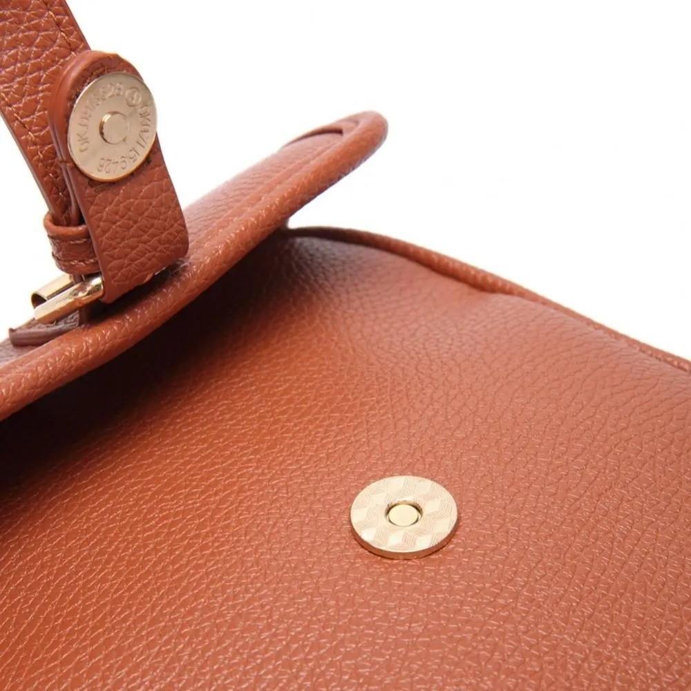With Adjustable Removable Strap Crossbody Leather  Bag Large Capacity Phone Handbag  Gifts