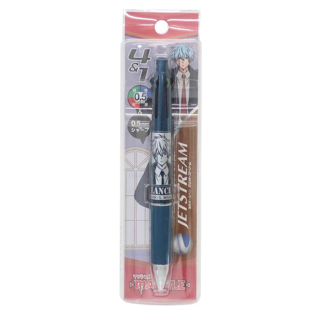 Mashle Pen Ballpoint Pen in and Jetstream Crown -MASHLE- [Mechanical & 4-Color Black, Red, Blue, Green] 4&1/Lance