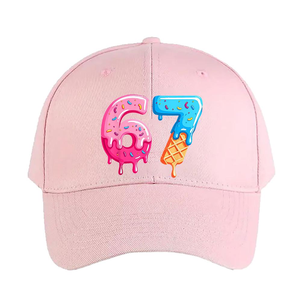 Funny Ice Cream Meme Caps Summer Adult Baseball Cap Adjustable with Curved Brim Duckbill Hat Protection Sun Hats