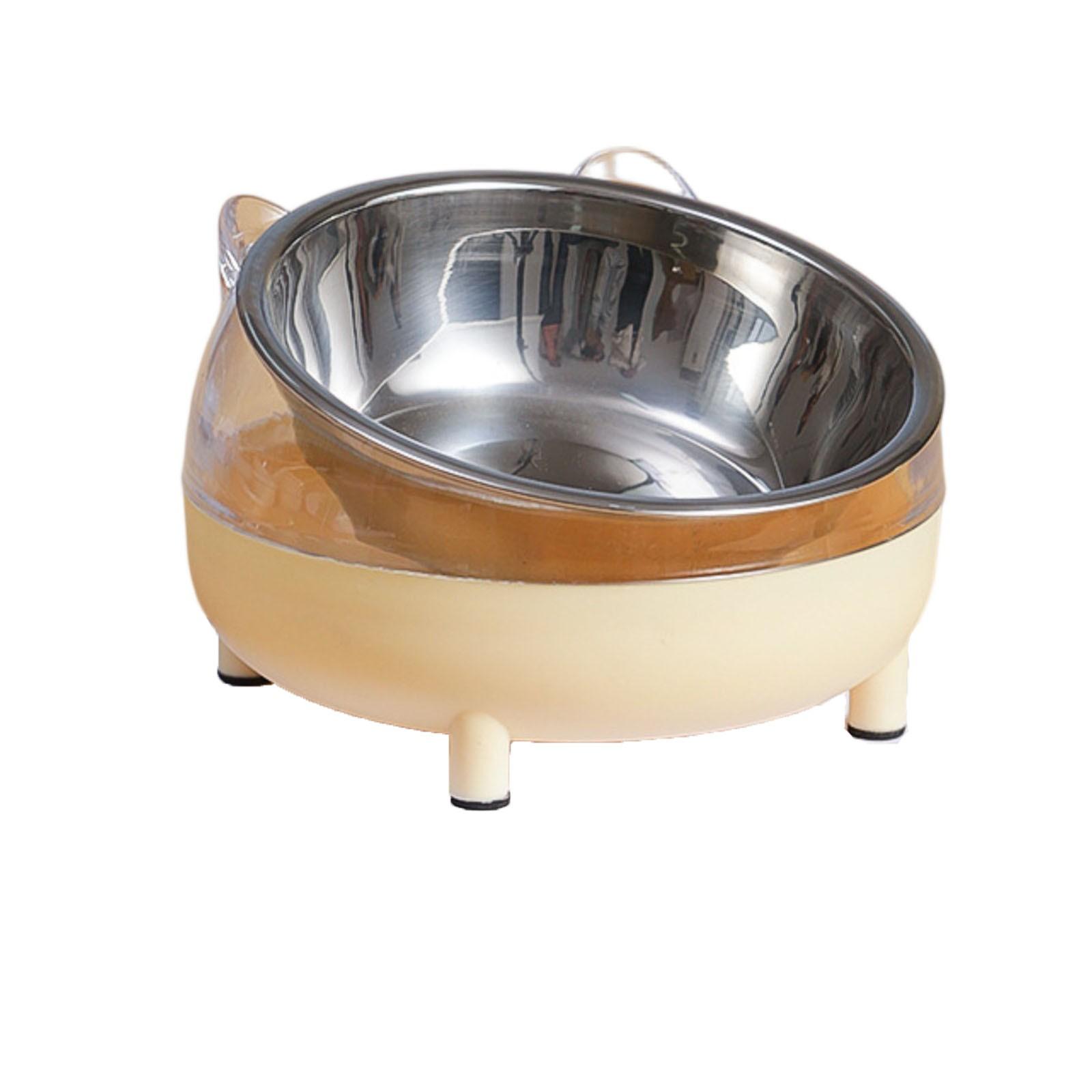 

Миска для кошек из нержавеющей стали для еды и питья One Size жёлтый