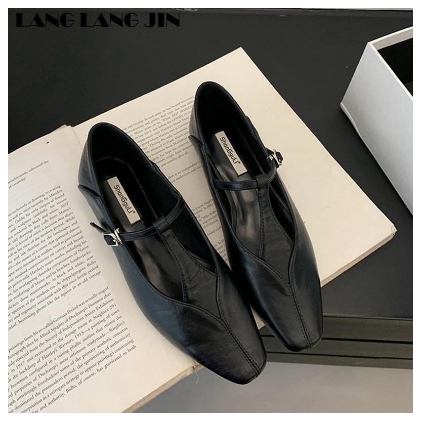 2025 New Autumn Flats Ballet Shoes Brand Designer Women Casual Loafers Fashion Mary Janes Shoes Round Toe Ballerina Female Mujer