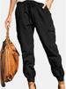 2023 Women's Solid Color Casual Fashion Pocket Work Pants