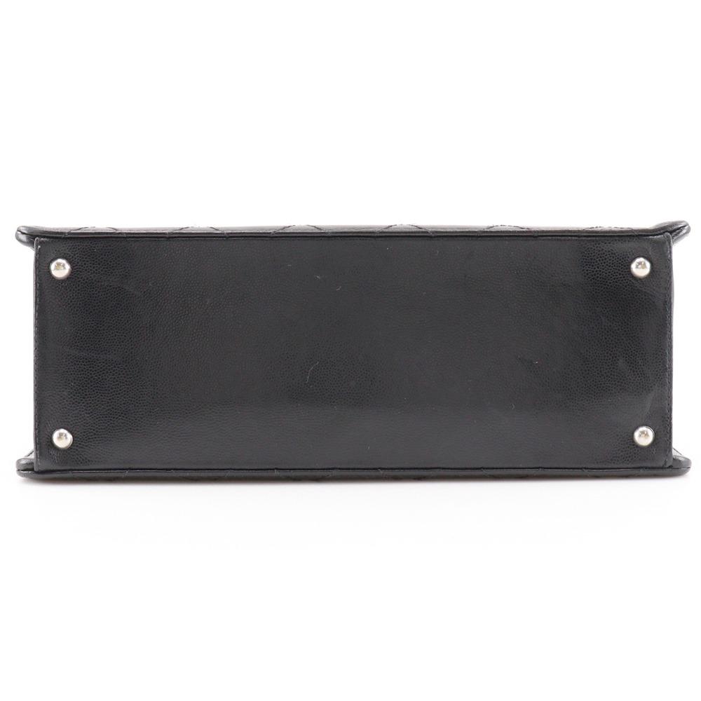 Chanel Torebka tote na łańcuszku Torebka Tote Matelasse czarna skóra Caviar Kobiety Używana