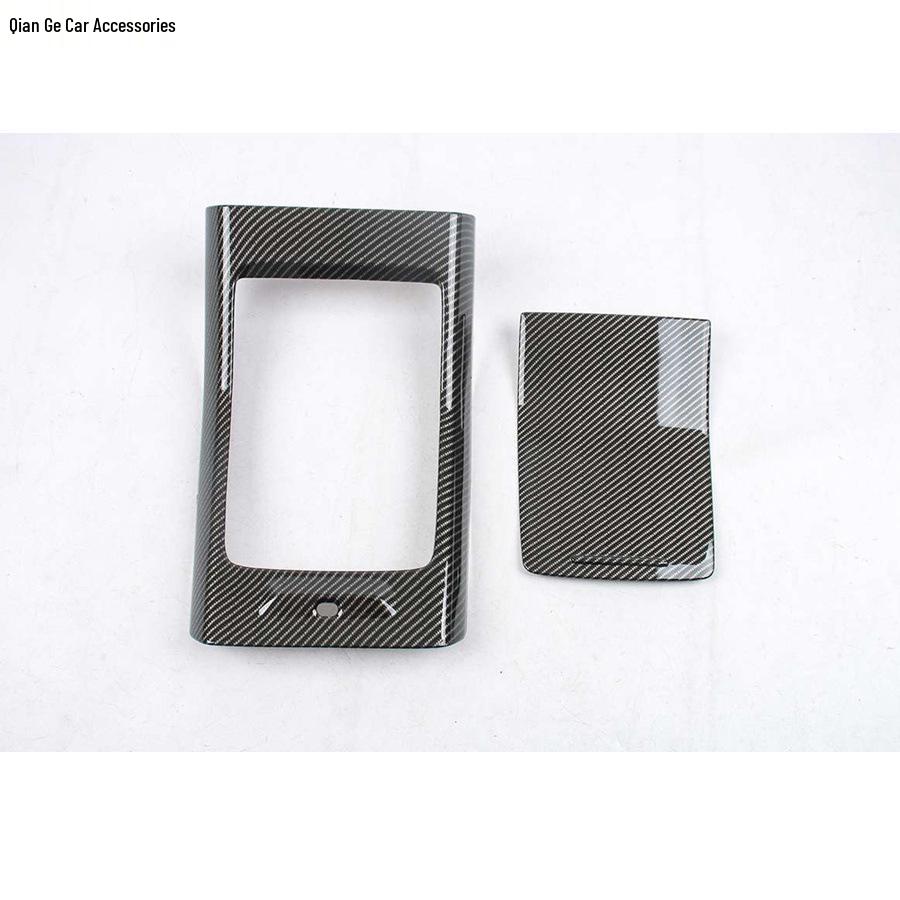 Nio 24 Model L60 Carbon Fiber Grain Interior Accessories: Gear Shift Frame, Lift Switch, Steering Wheel.