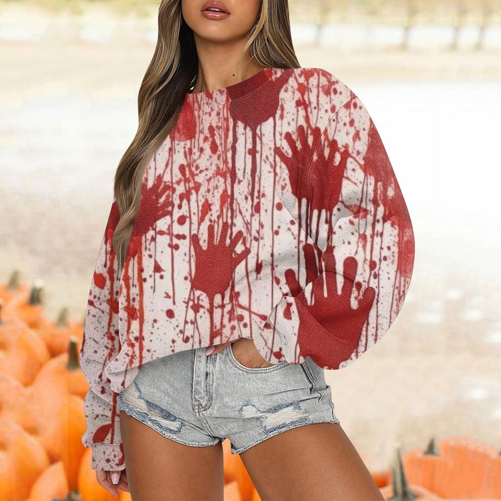 Dámské podzimní zimní topy Dámská mikina s dlouhým rukávem Ležérní výstřih s výstřihem Volný střih Polover Fleece