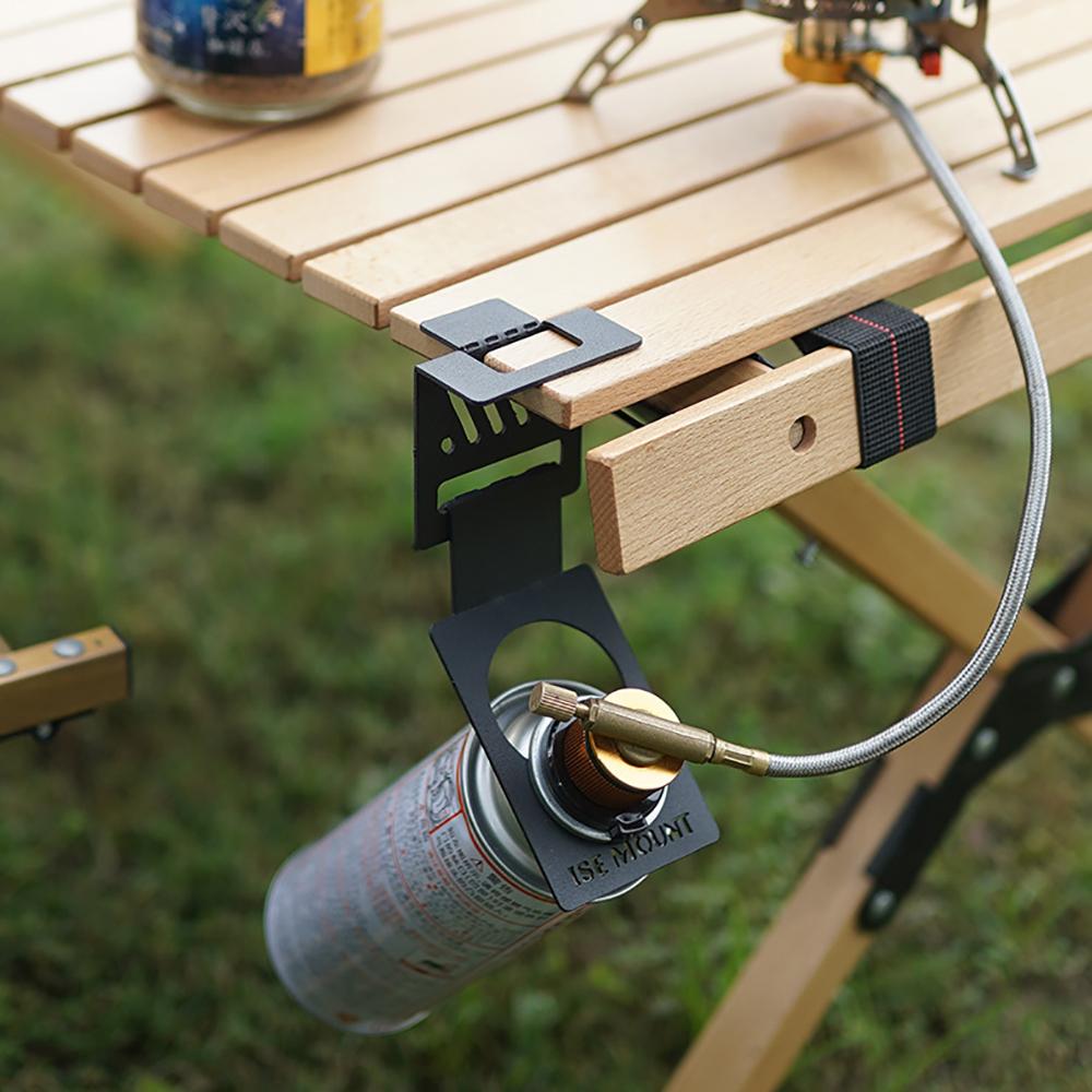 New Outdoor Canister Hanging Hook Metal Butane Gas Tank Hanger Clip Portable Tank Hanger Hook Camping Accessories Outdoor Tool