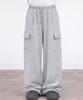 Jikeulib String Elastic Pocket Cargo Wide Training Sweatpants 10 Colors (Type A)