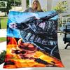 Game God of War Printed Blanket Picnic Blanket Warm Flannel Blankets Home Bed Linings Blankets for Beds Birthday Gift