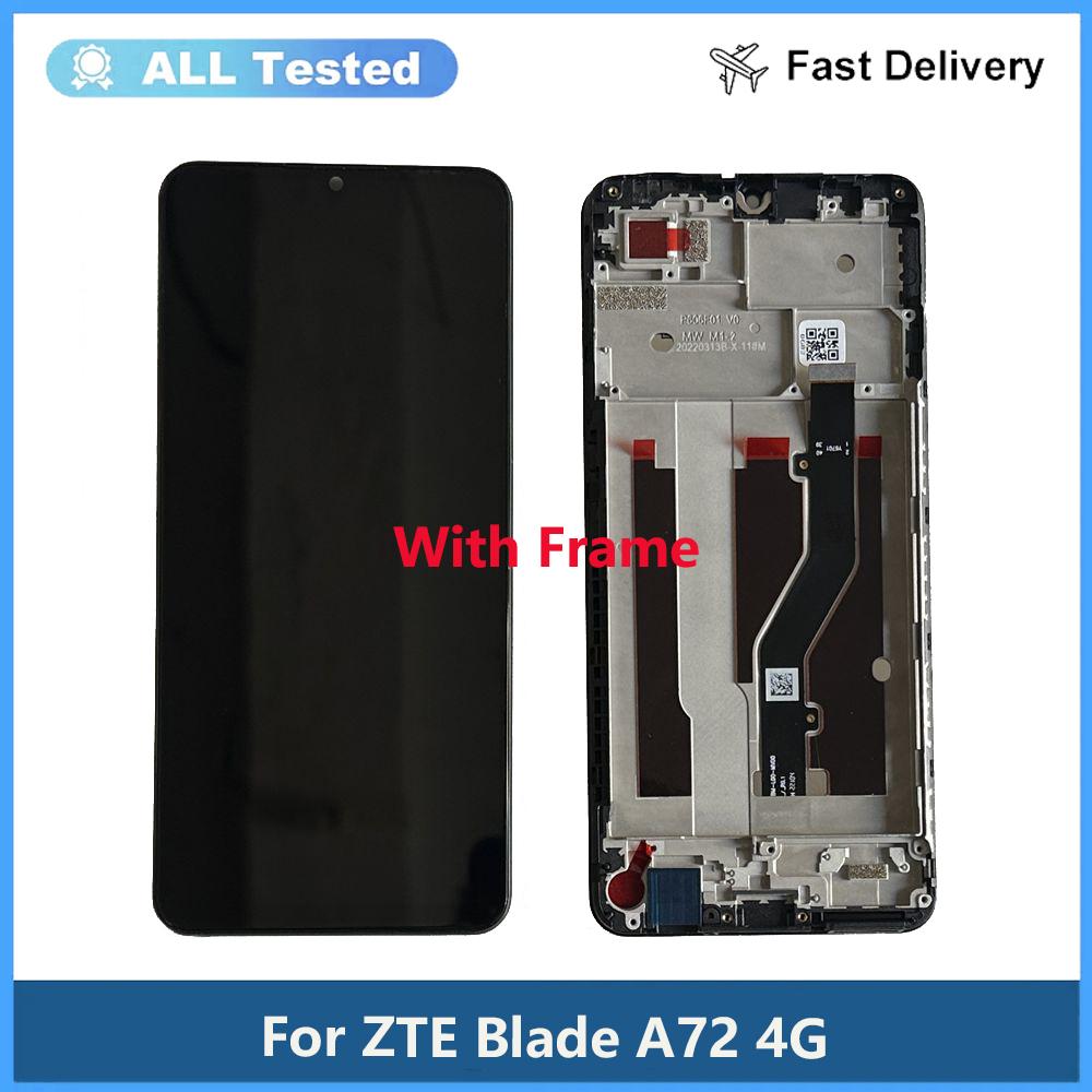

LCD Screen and Digitizer Full Assembly For ZTE A72 4G With Frame