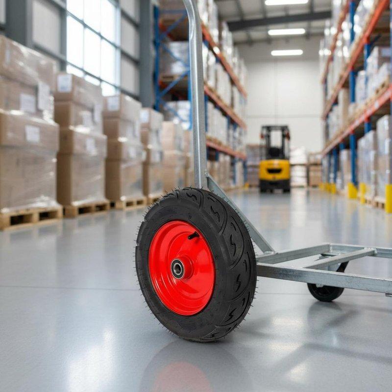 Utility Cart Replacement Wheel Wear Resistant Air-Filled Tire Hardware Accessory Shock Absorbing