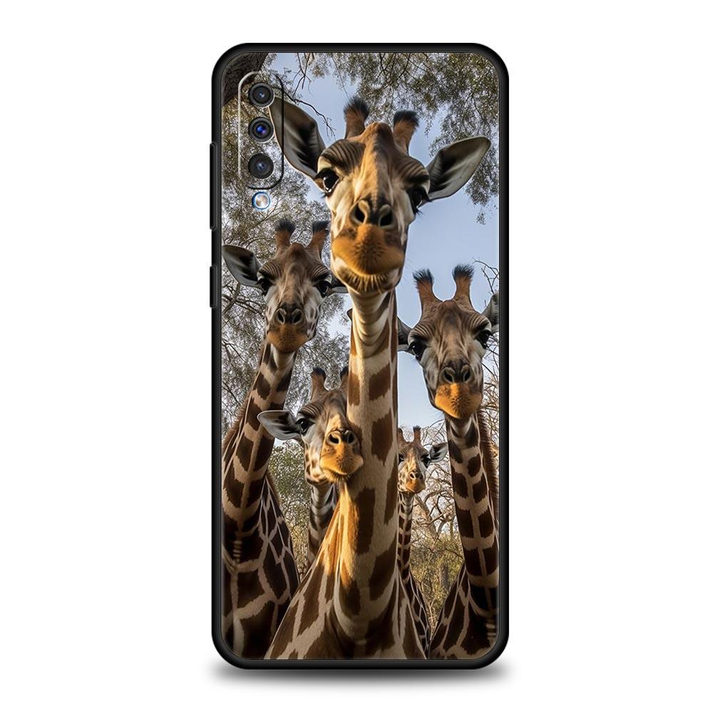 giraffe Phone Case For Samsung A24 A12 A14 A32 A50 A70 A20E A20S A10S A22 A30 A40 A34 A54 A42 A52 5G A02S A04s Soft Cover