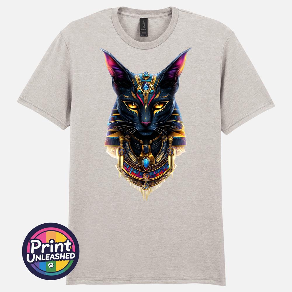 Bastet Cat Goddess T Shirt Egyptian Mythology Graphic Tee Fantasy Art Gift S2XL