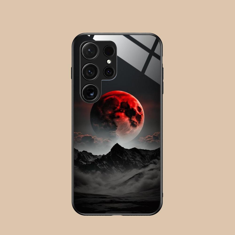 

Luna Moon Mobile Cell Phone Case for Samsung Galaxy A56 55 54 53 52 51 36 35 34 23 16 15 5G Glass Colorful Cover Cover Luxury Galaxy A52s 5G