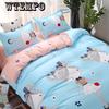 Sheet Pillowcases Bedclothes 4pcs Bedding Set Queen Size Duvet Cover Bed Set