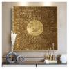 Stampa artistica su tela, decorazione per la casa nordica, quadri da parete per soggiorno, camera da letto, decorazione Laeacco Golden Art Poster Wall