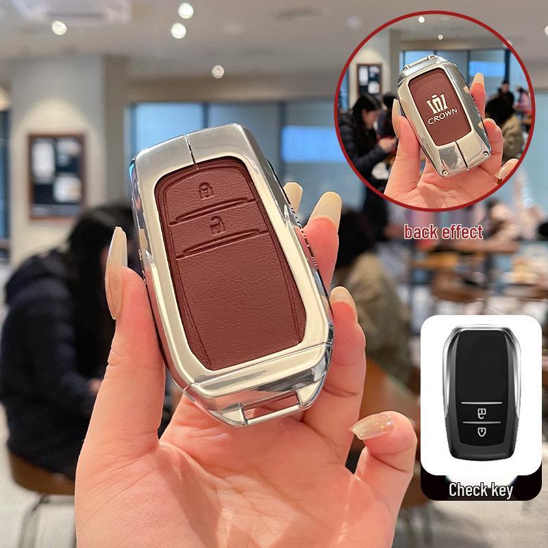 High-Quality Metal Leather Buckle for Toyota Crown 14th Gen Key Case
