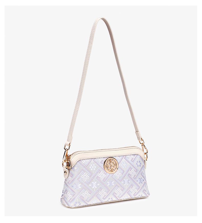 Guangxi Zhuang Brocade Women's Crossbody Bag 2026 - New Style, Versatile Chinese-Style Small Square Shoulder Bag for Ladies.