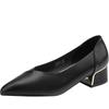 ZHR Women's Elegant Thick Heel Loafer Pumps Y625