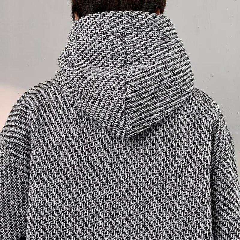 Men's Trendy Heavyweight Loose Hooded Sweatshirt - Spring Fragrance Style, Versatile Long Sleeve Pullover