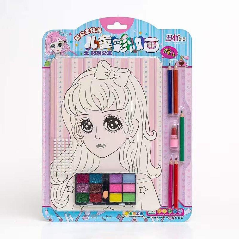 Makeup Toys Doodle Cosmetic Toys Makeup Painting Set DIY Graffiti Drawing Toys Makeup Painting Toy