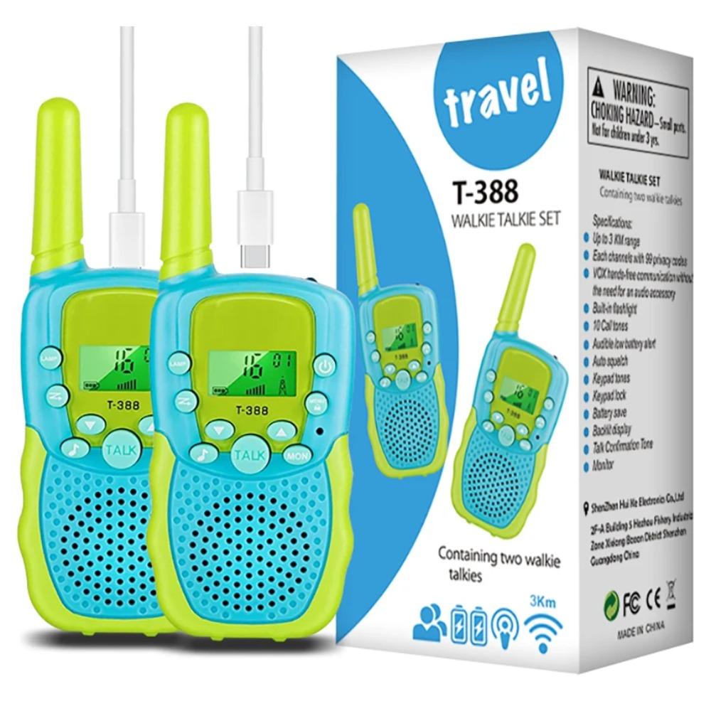 

Walkie Talkies for Kids Rechargeable Kids with Clear Sound Perfect Birthday for 3-12 Years Old Outdoor Adventures Camping Hiking