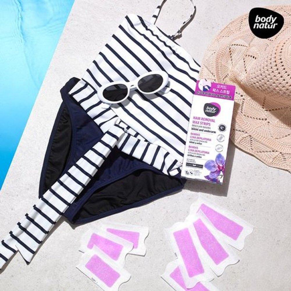 (2ea)BODY NATUR WAX STRIP ORCHID