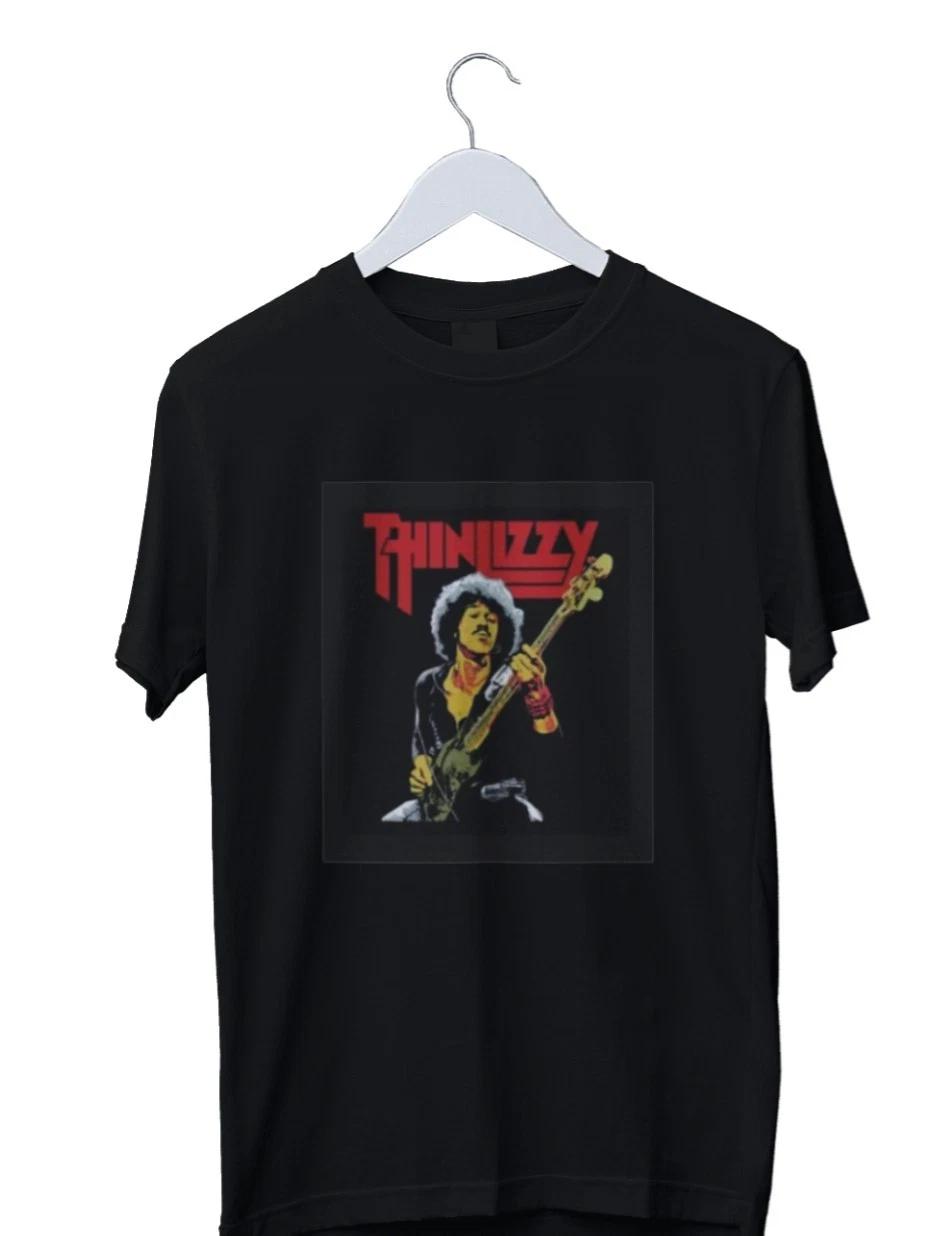 

Unisex Adult Casual Graphic Thin Lizzy Graphic Print Mens isex T-Sh... S