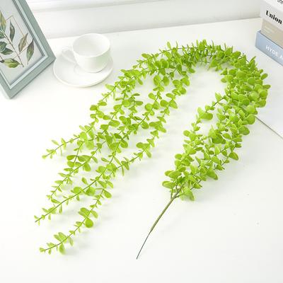 2Pcs 1.2m Faux Hanging Eucalyptus Fake Hanging Plant Artificial Hanging Plant Plants UV Resistant Plastic Plants for Room Wedding Indoor Balcony Decor