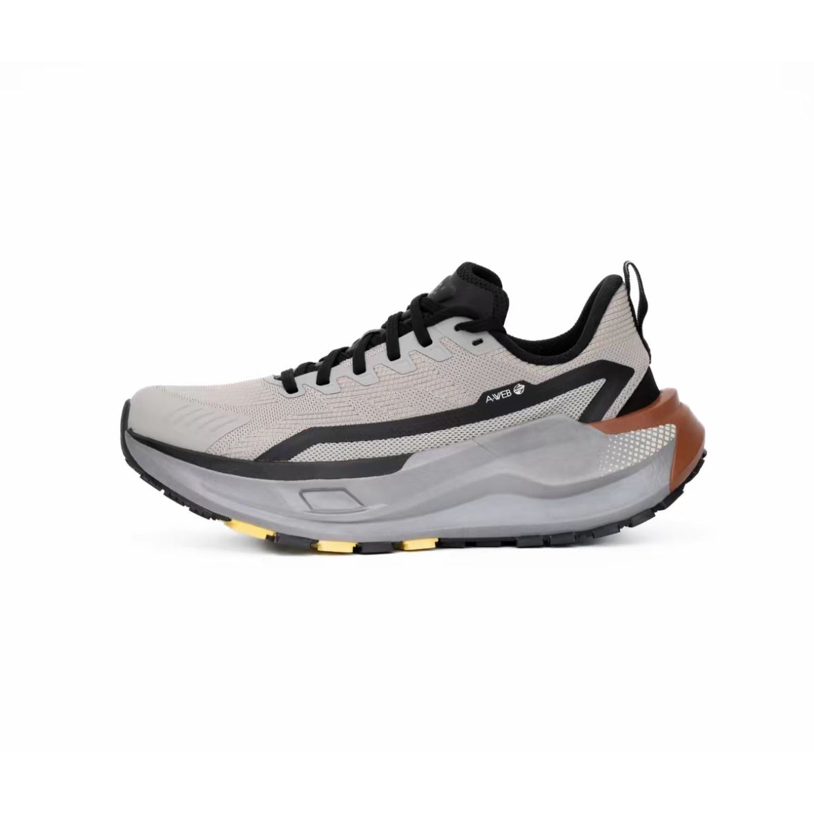 Anta Kunlun Double Layer Thick Mesh Winter Outdoor Trail Running Shoes Men Sneakers Durable-Gray 112615590R-1 39