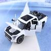 1:24 Toyota Tundra Pickup Off-road Vehicle Diecast Metal Alloy Model Car Sound Light Pull Back Collection Kids Toy Gifts A591