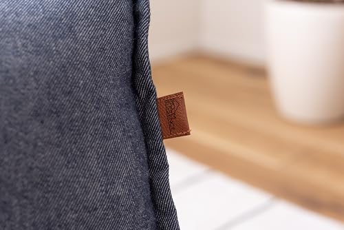 Azumaya-kk RKC-173DM Recliner, Denim, 38cm Wide x 43-52cm Deep x 47-23cm High