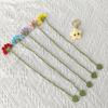 5Pcs Handmade Crochet Flower Bookmarks Knitted Floral Bookmarks Page Marker for Teacher Student Book Lover Reading Aid
