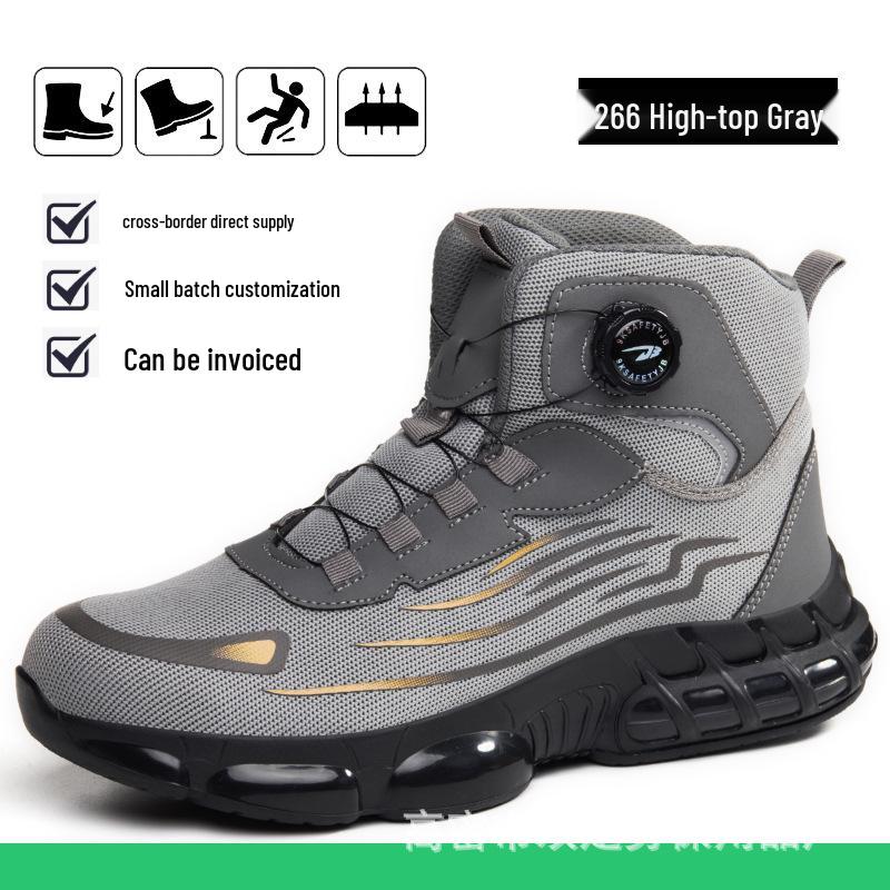 All-Season Steel Toe High-Top Safety Boots: Anti-Smash, Anti-Puncture, Comfort for Long Hours