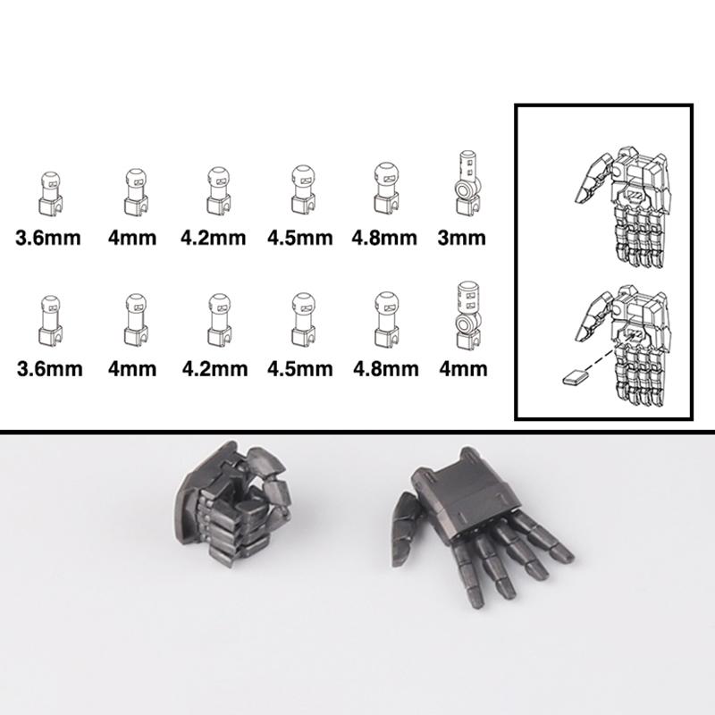 

1 Pair Action Figures Building Claw DIY Accessories Movable Hand Set 3.0 MG 1/100 1/144 Astray Red Frame Sazabi Ver.ka Model