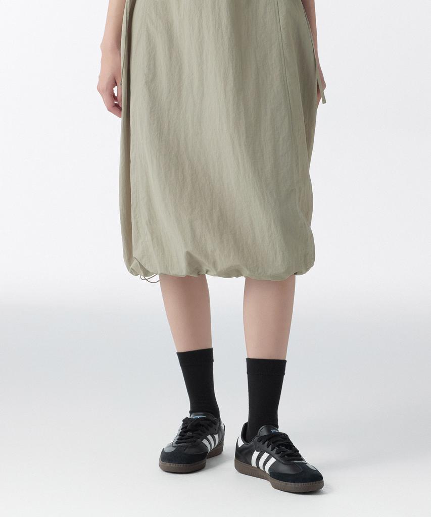 Musinsa Standard Woman Women'S Nylon Cutout Long Dress [Grayish Beige]