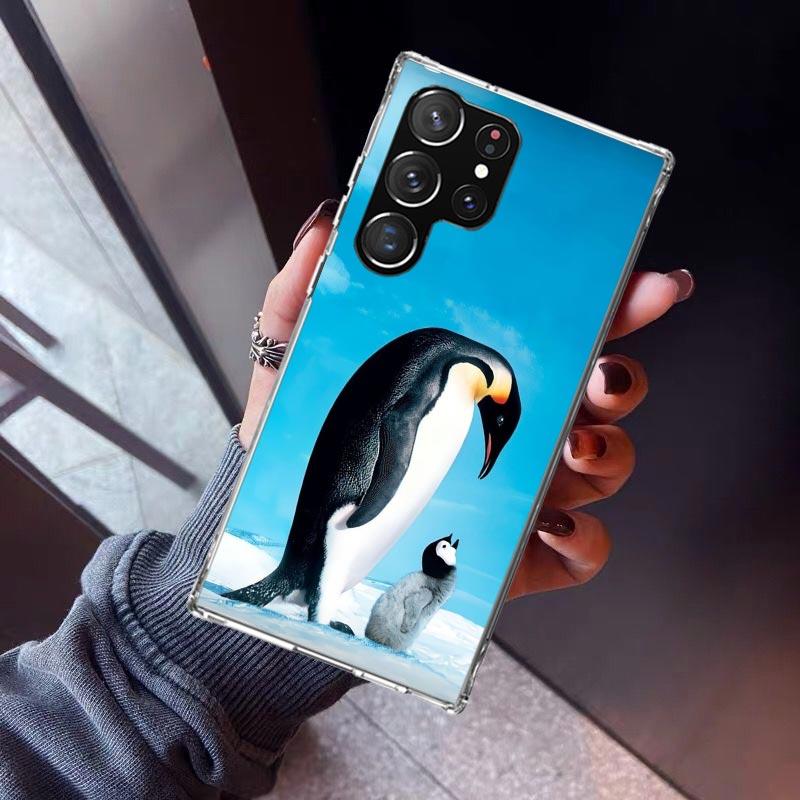 

Penguins Love At The North Pole Phone Case For Samsung Galaxy S23 S24 S25 Edge S26 Ultra S22 + S21 Plus S20 FE Cover Silicone Pr Samsung S21 FE